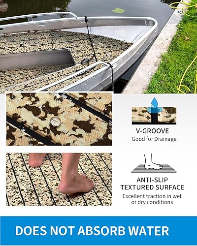 Miniatura 3 de OCEANBROAD 3M - Suelo de camuflaje para lanchas de espuma EVA, para lanchas de camuflaje de 96 x 45.6 pulgadas, 36 pulgadas, 28.8 pulgadas, 16.8