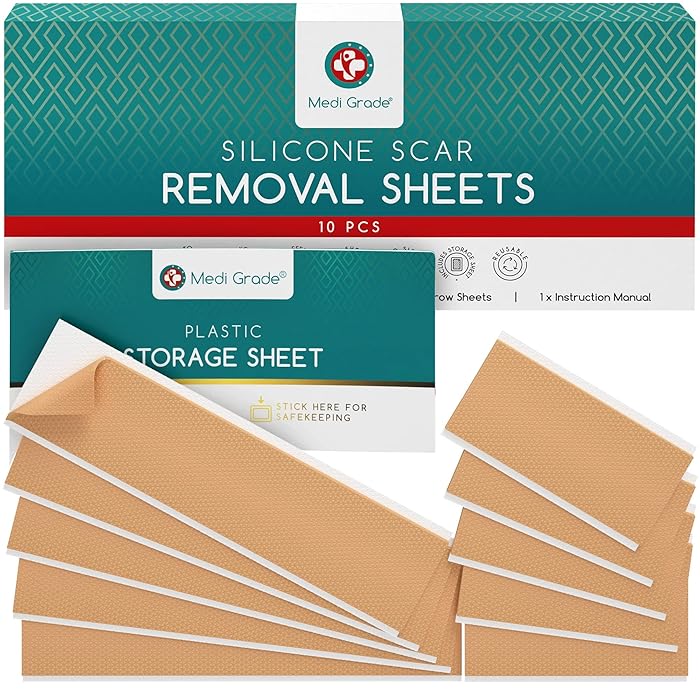 Buy Silicone Scar Sheets [10pc] by Medi Grade Reusable Silicone
