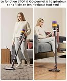 Lefant Aspirateur Balai sans Fil avec Écran LED Intelligent, 50Mins/50KPA - 7