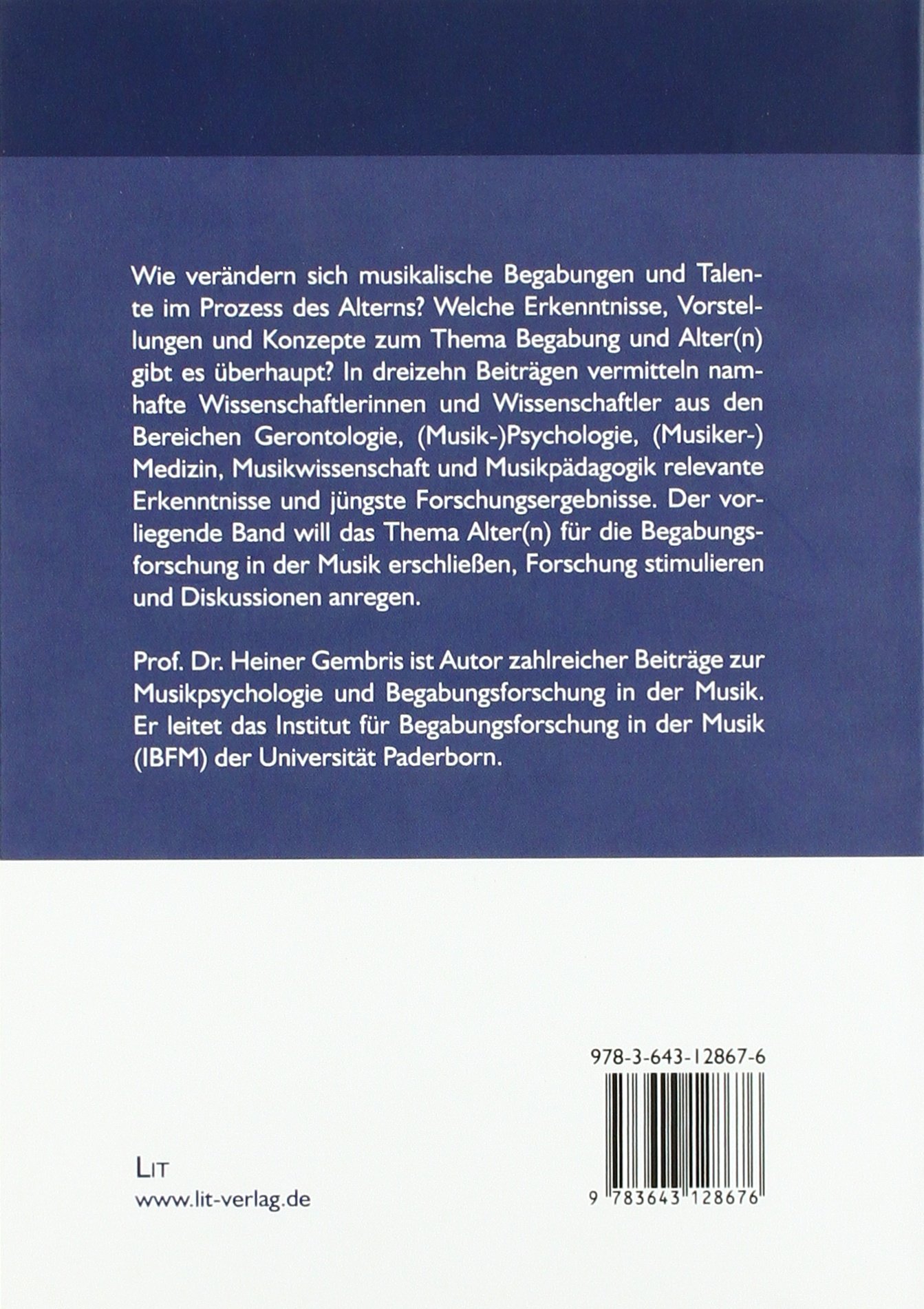 Musikalische Begabung und Alter(n)
