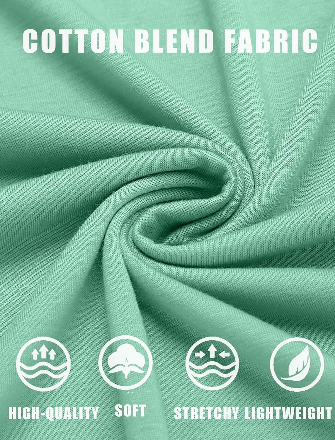 COOFANDY Men's Cotton Pocket Tee Shirts Soft Crew Neck Stretch T Shirt Plain Casual Short Sleeve Summer Basic Tops - Image 4