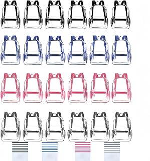Bulk Pack Clear Backpack Transparent Backpack-1/3/24/48 Set