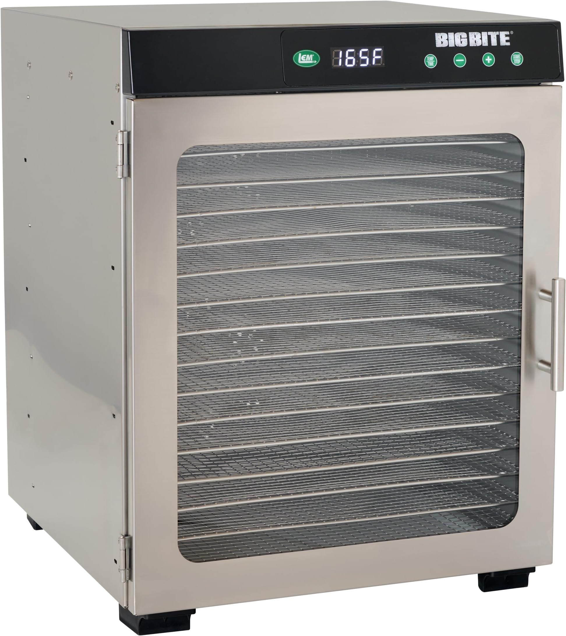 Products BigBite 16-Tray Stainless Steel Dehydrator, Food Dehydrator for Beef Jerky, Meat, Vegetables, and Fruits, Includes Dryer Machine and 16 Trays, Silver