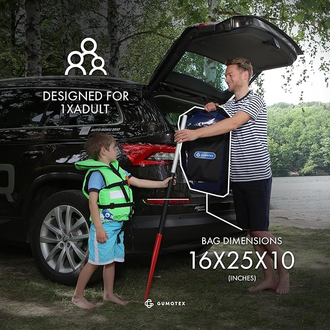 Gumotex Kayak Inflable Rush 2 Negro miniatura 6