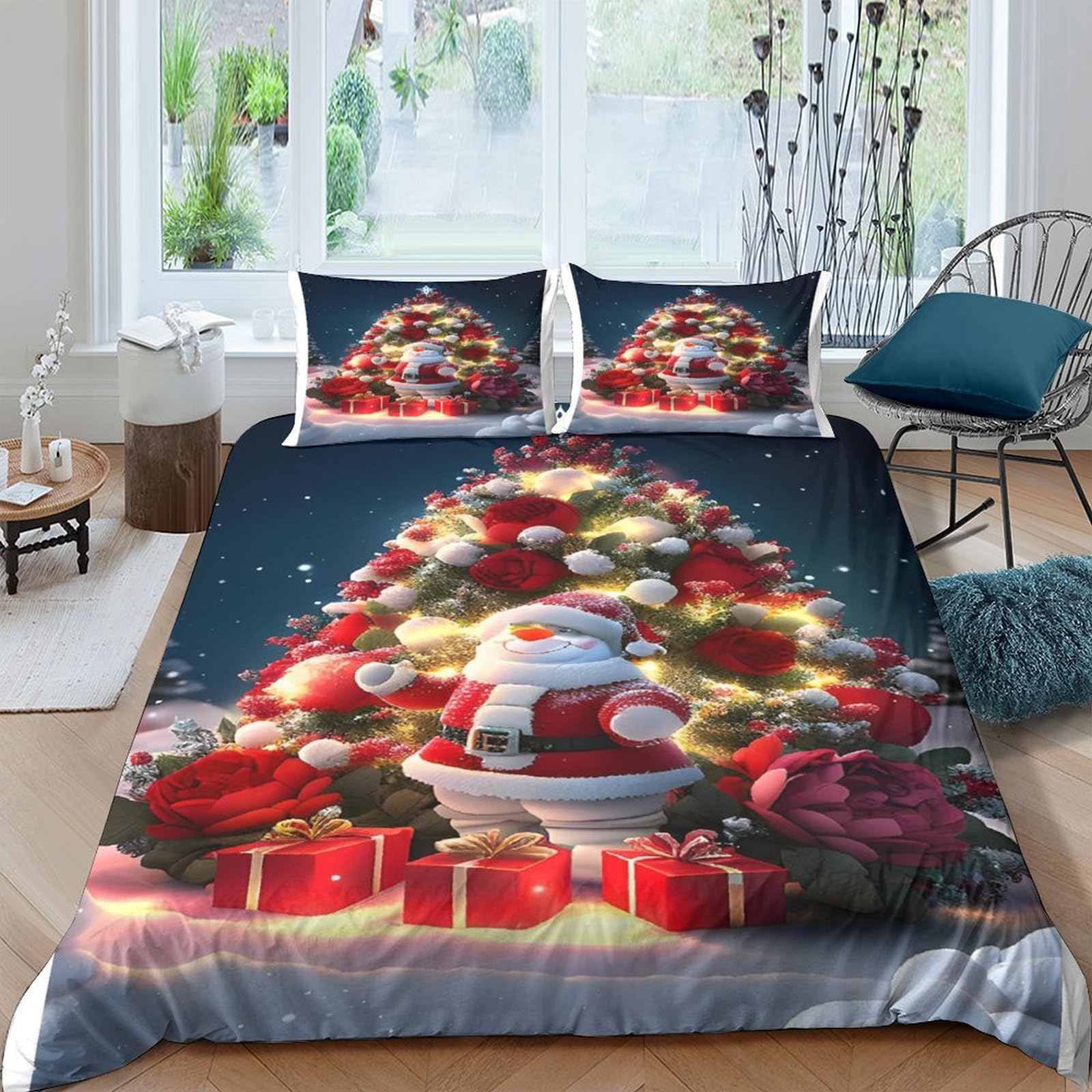 Housse de couette Noël 220x240 finis les lits froids et tristes