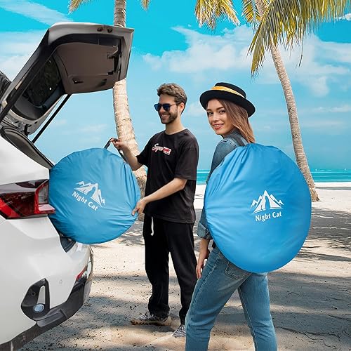 Miniatura 6 de Night Cat Tienda de campaña de playa emergente gran refugio para 2-4 personas Picnic Actividades deportivas