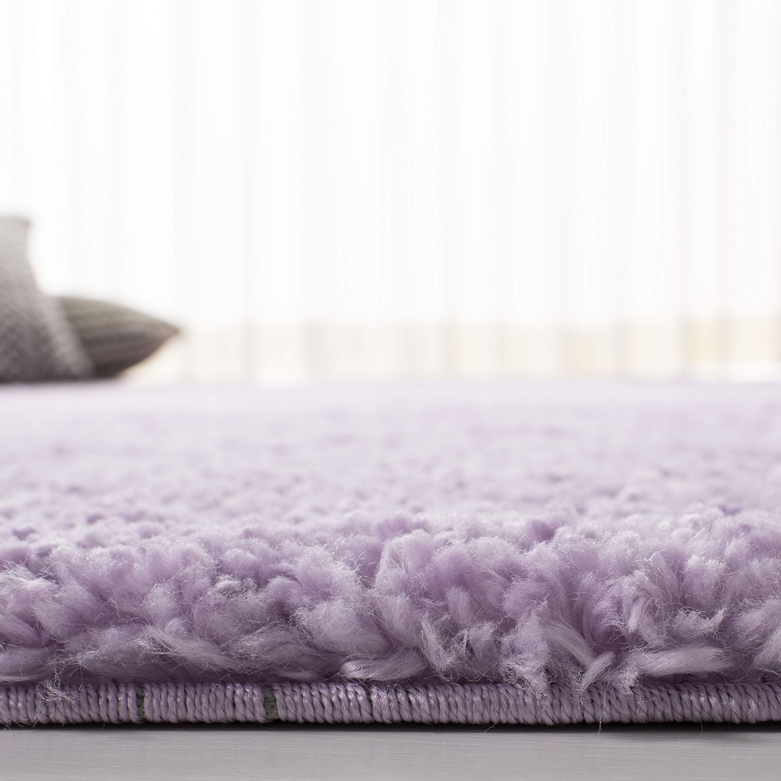 SAFAVIEH August Shag Collection Shaggy Rug for Living Room Dining Room Bedroom Short Pile Purple 30 x 72 Inch - Image 4
