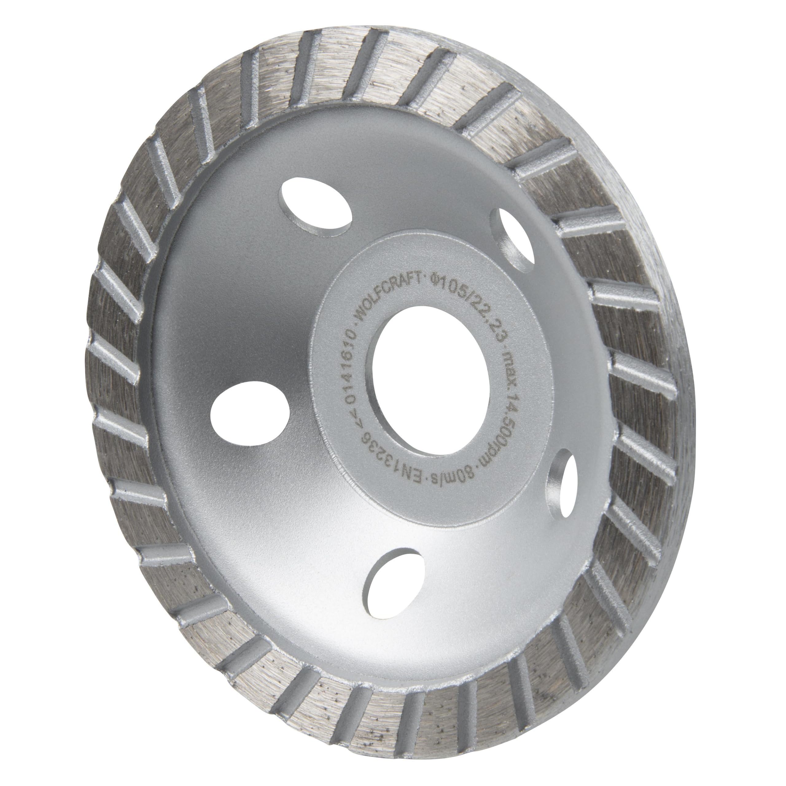 wolfcraft 8387000 Plateau de surfaçage diamant standard ø 105 x 22,2 mm