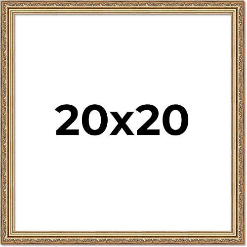 Vista 214 de Poster Palooza Marco de fotos de madera tradicional dorado antiguo de 6 x 18 pulgadas con plexiglás acrílico UV, respaldo de tablero de espuma