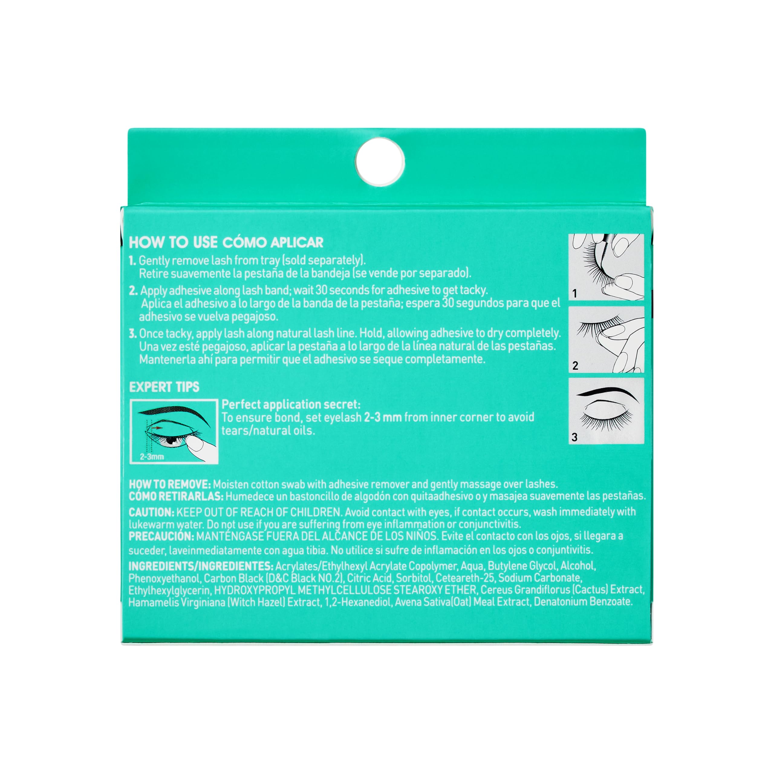 KISS Super Stick 5-Day Extended Wear Strip Lash Adhesive, Quick Drying Lash Glue, Witch Hazel & Cactus Extract Infused, Brush Applicator, Net Wt. 4.8g (0.17 oz.), Black