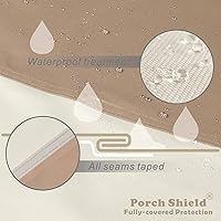 Vista 3 de Porch Shield. Cubierta protectora para mesa de jardín.