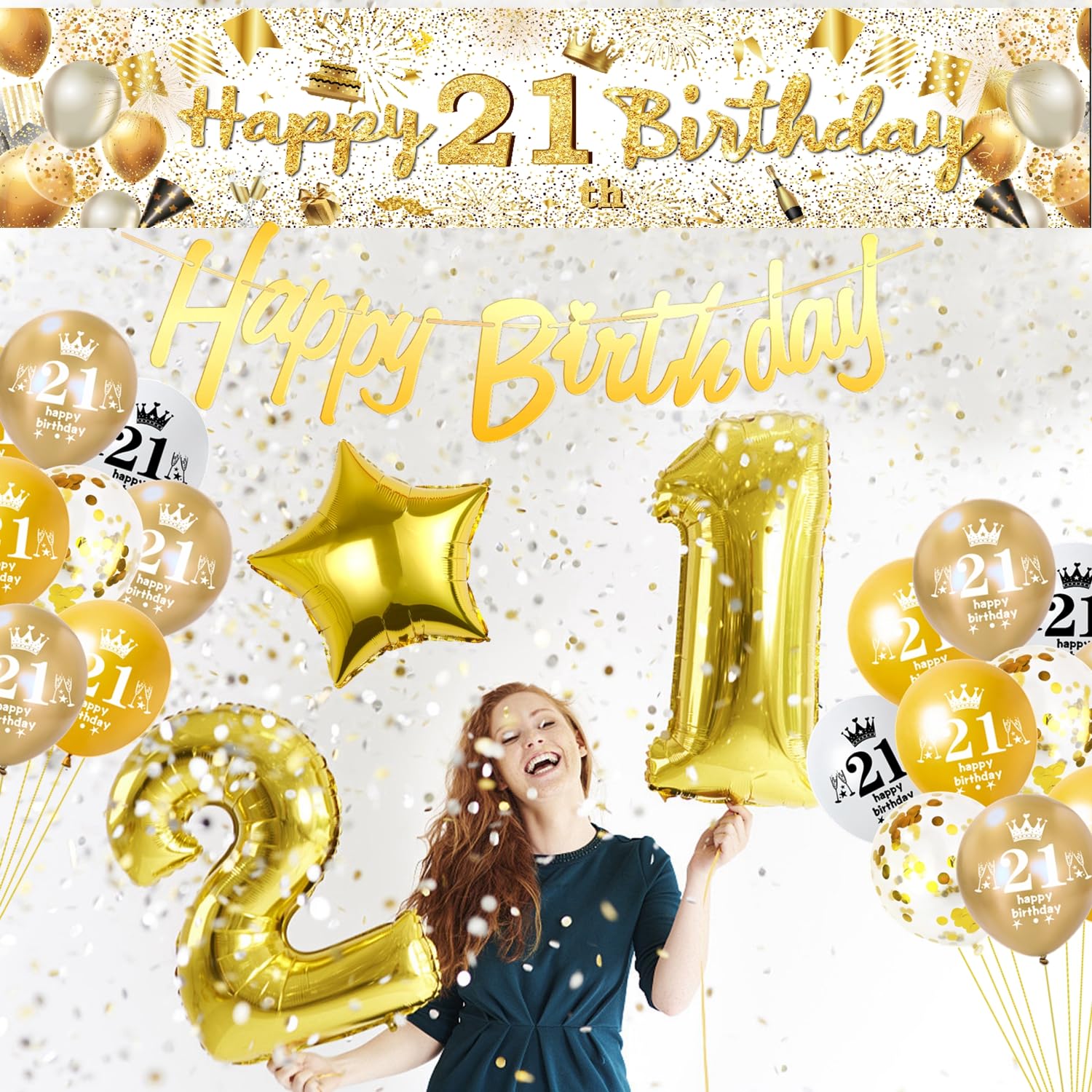 Tomicy Palloncini 40 Anni Compleanno Uomo Ragazzo, Decorazioni Compleanno Nero Oro, Addobbi Compleanno 40 Anni Decorazioni per Feste Compleanno per Uomini e Donne, Palloncini 40
