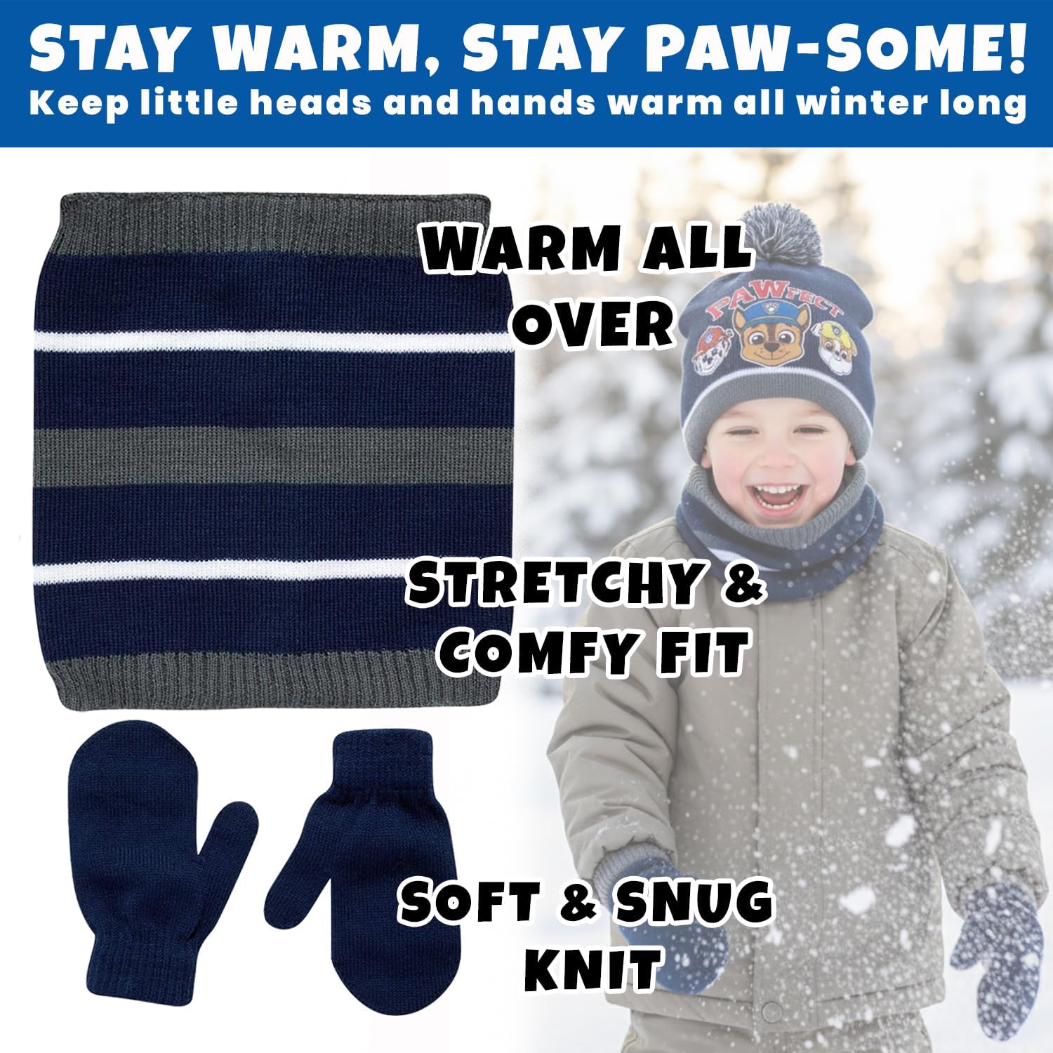 Nickelodeon Boys' Paw Patrol or Teenage Mutant Ninja Turtles Cold Weather Set (2T-7) - Image 4