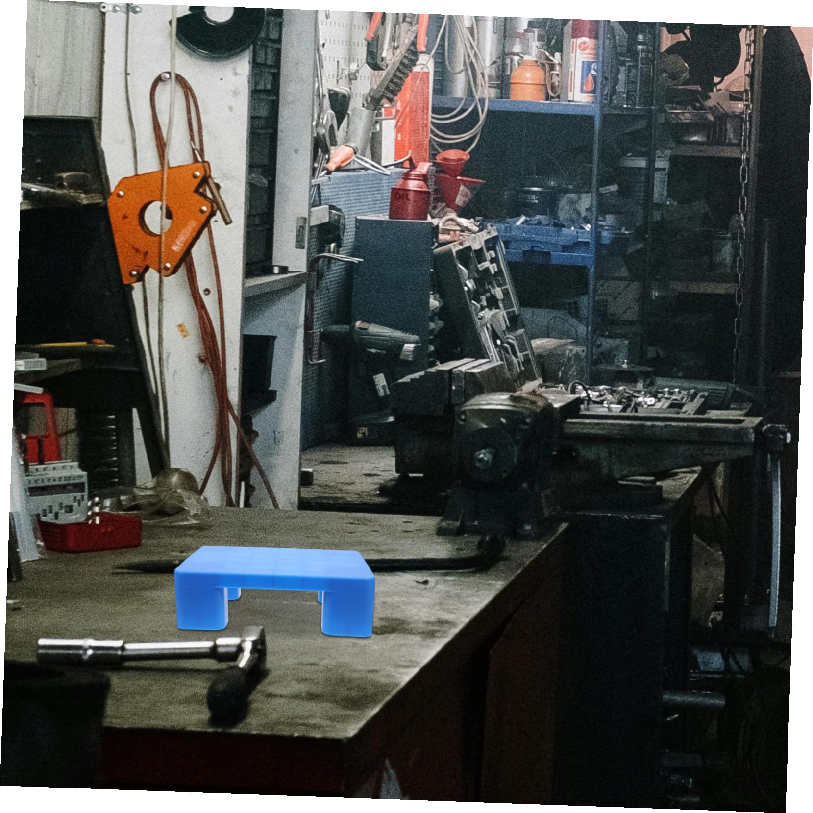 Pallet in Plastica Blu Abs, Griglia Versatile per Deposito | Piattaforma a Griglia, Uso Industriale e Garage, Installazione Semplice, Struttura Robusta e Portata Elevata