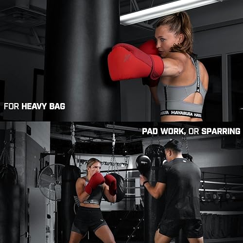 Miniatura 7 de Hayabusa Guantes de boxeo T360  Revolucionaria ergonomía de mano  Soporte de muñeca empoderador  Cierre de correa simple o doble  Entrenamiento,
