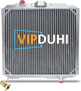 Radiator Compatible with Hummer Humvee H1 2002-2004 2006 1992-2001 AM General Hummer 1993 1994 1995 1996 1997 1998 1999 2000 2003 5.7L 6.5L 6.2L 6.6L V8 Gas Diesel, 3 Row Aluminum Radiator