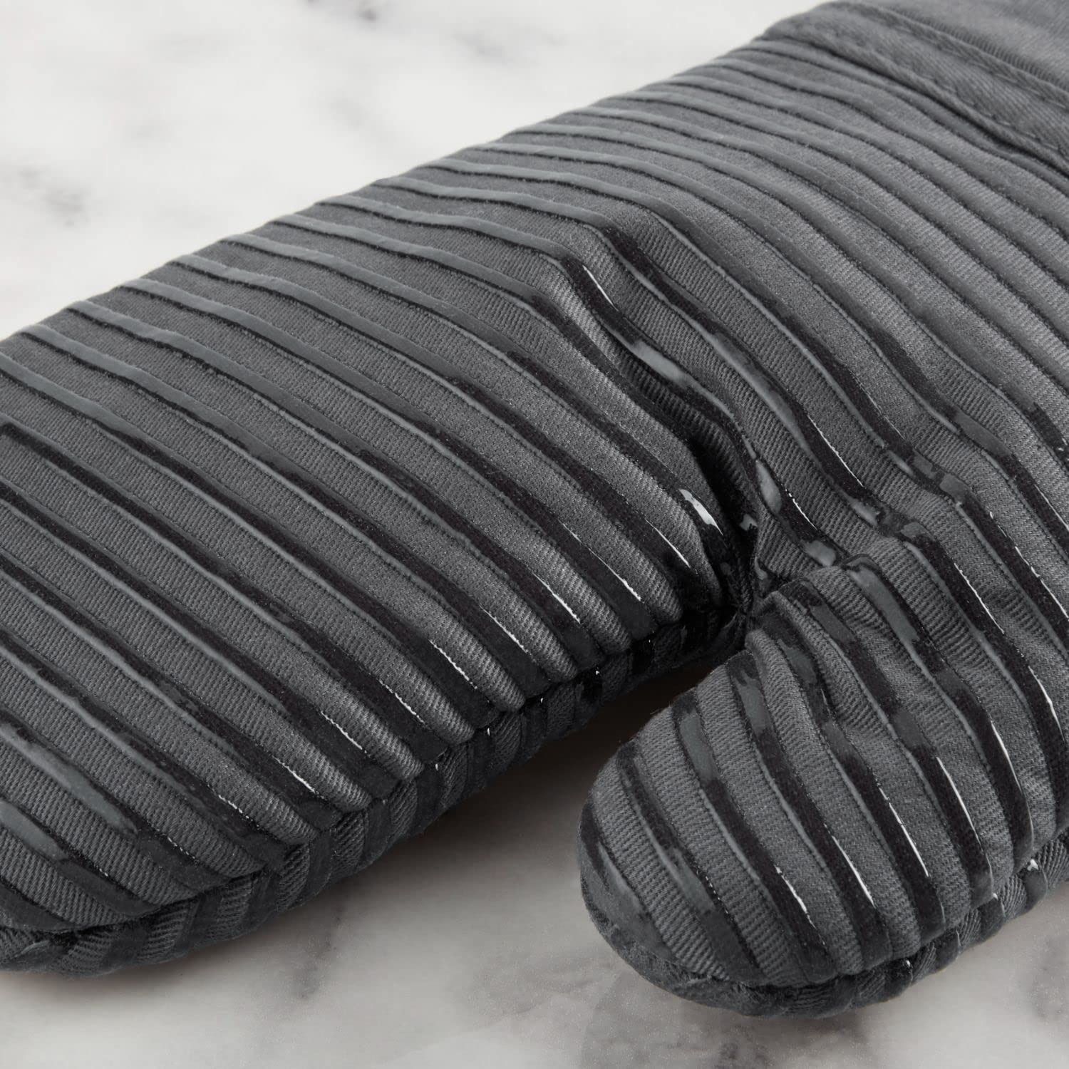 KitchenAid Heat Resistant, Cotton Polyester, Charcoal Grey, 16"x26", 7"x13" & 7"x10" - Image 4