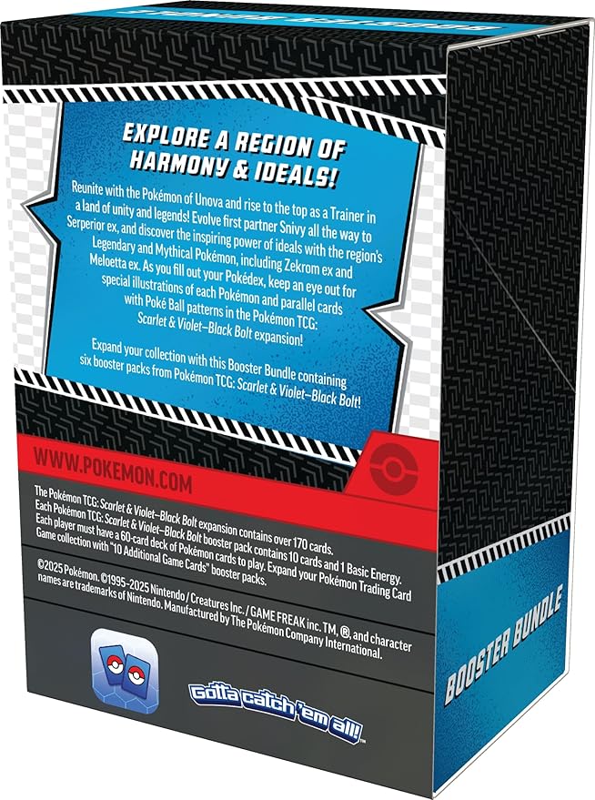 Pokemon TCG Scarlet & Violet 10.5 Black Bolt Booster Bundle miniatura 2