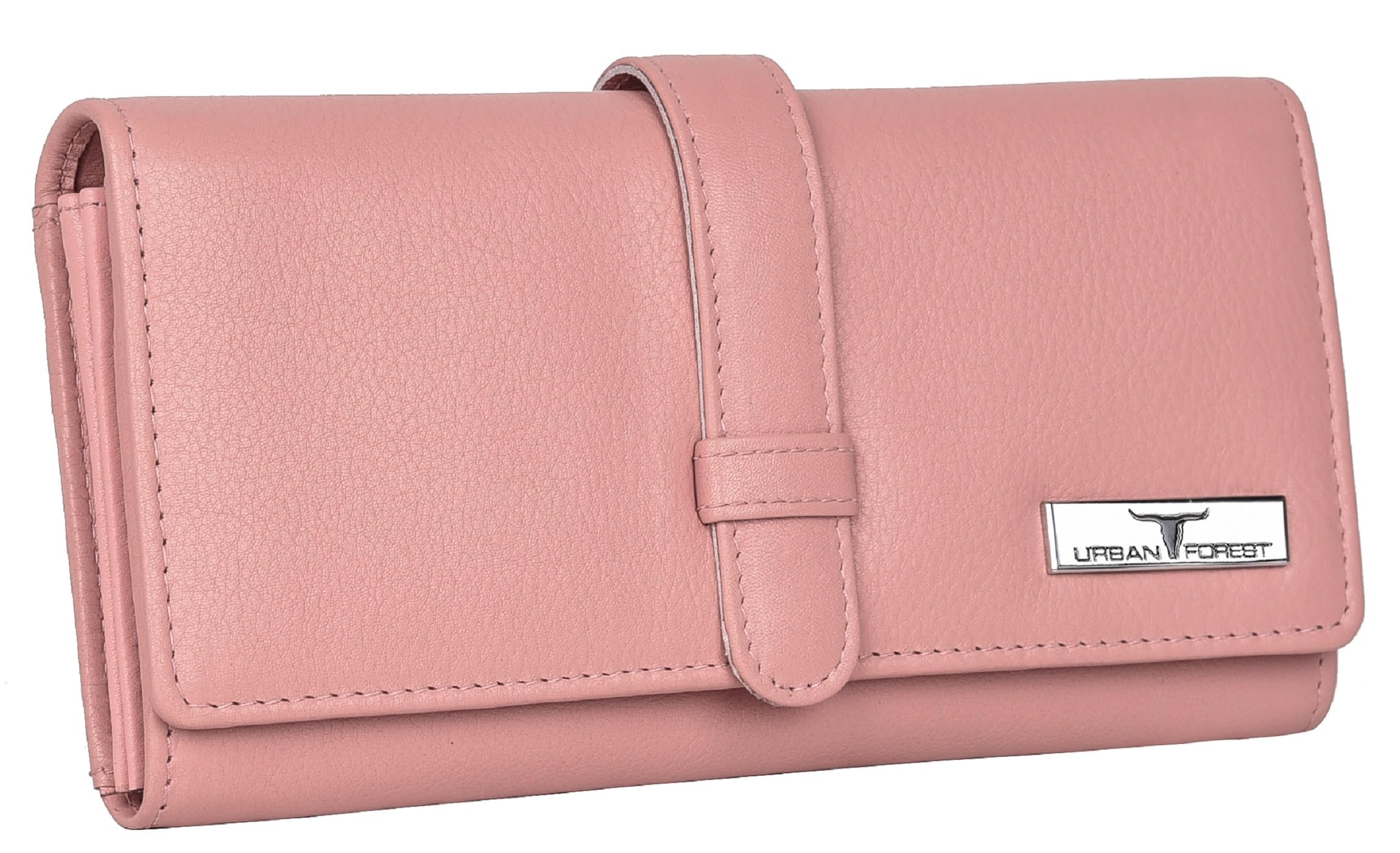 URBAN FOREST Danny Rose Pink Leather Wallet for Women 3