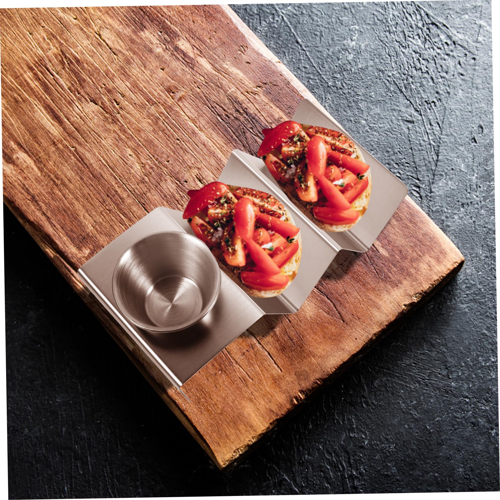 Garneck Food Holder Taco Holder Rack Heavy Duty Stainless Steel for Pancake Safe and Stable for Indoor/outdoor Use