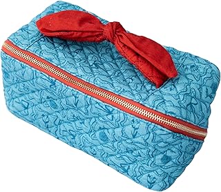 ban.do Getaway Quilted Toiletry Bag with Bow Handle and Satin Interior (Flowers and Bows)