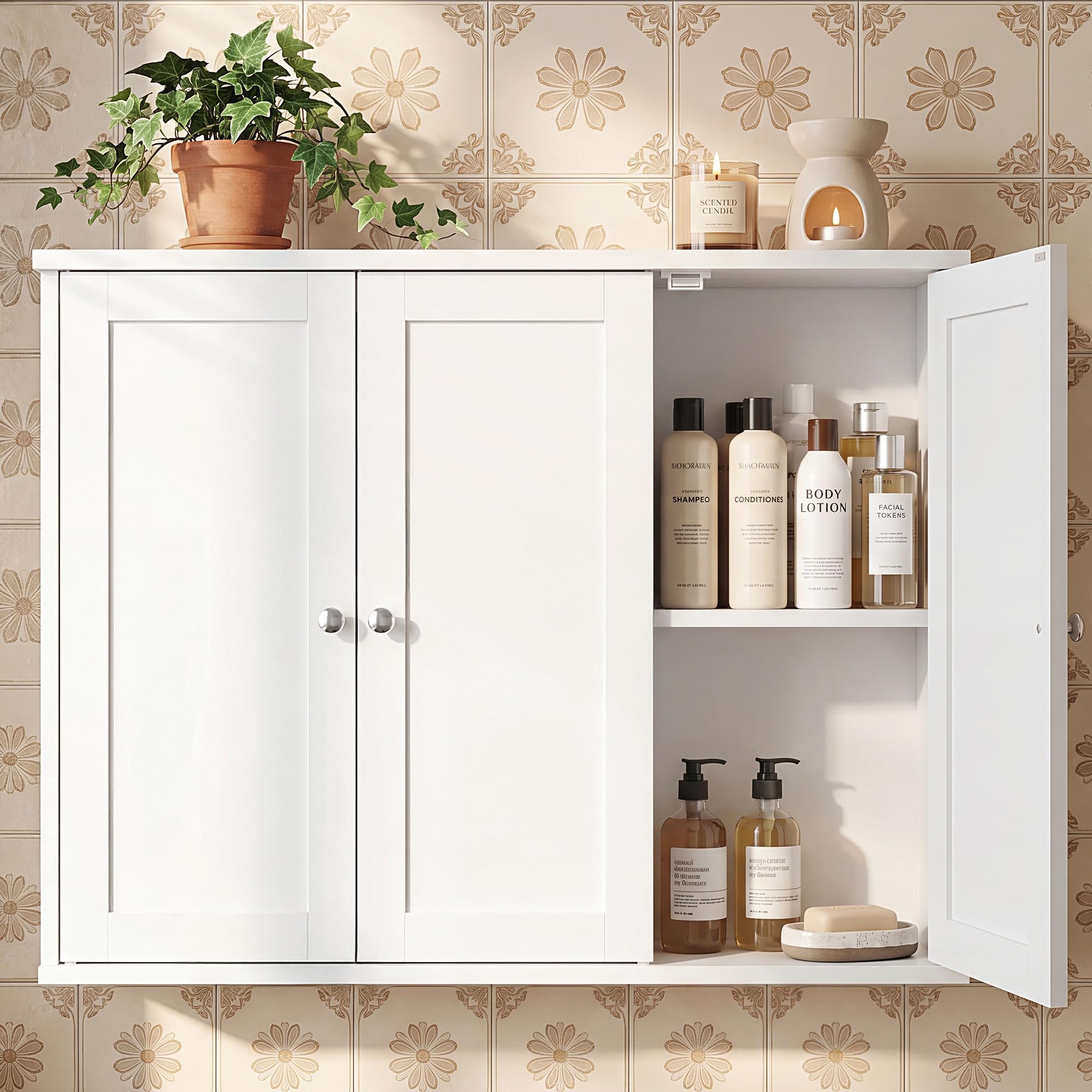 VASAGLE Siren Collection Wall Cabinet