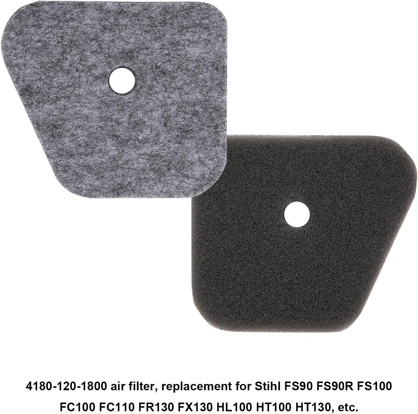 4 Filtri Aria 4180-120-1800 Per Stihl FC, KM, FS, HL, HT Series - Compatibili Con Decespugliatori E Tagliasiepi - Foto 4