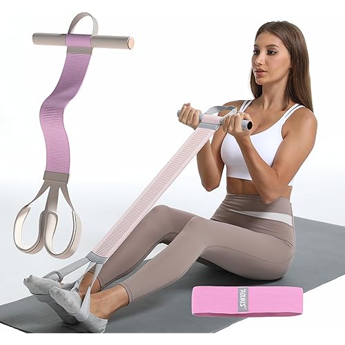 Multifunctional Tension Rope Sit-Up Assistance, Knitted Fitness Equipment for Abdominal/Waist/Arm/Leg Stretching & Weight Loss Training
