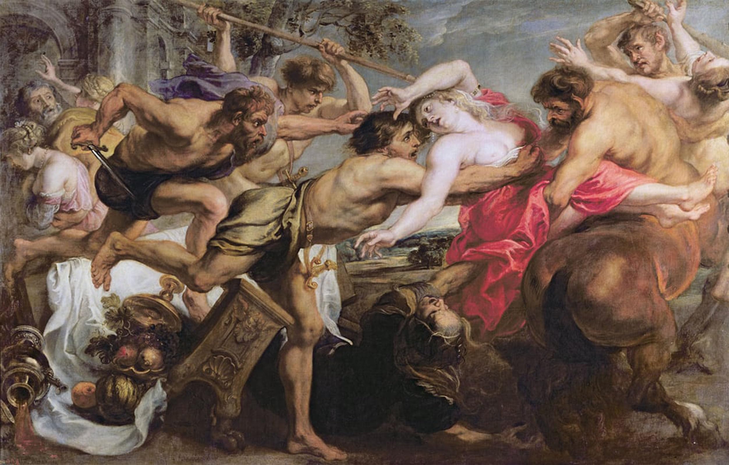 Cuadro de Rubens Lapitas y centauros para transformar la decoración de tu dormitorio 5