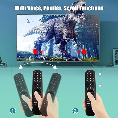 Miniatura 5 de AN-MR22GA - Remoto mágico de repuesto para LG Smart TV remoto con función de voz y puntero, AKB76039902 control remoto por voz compatible con LG UHD