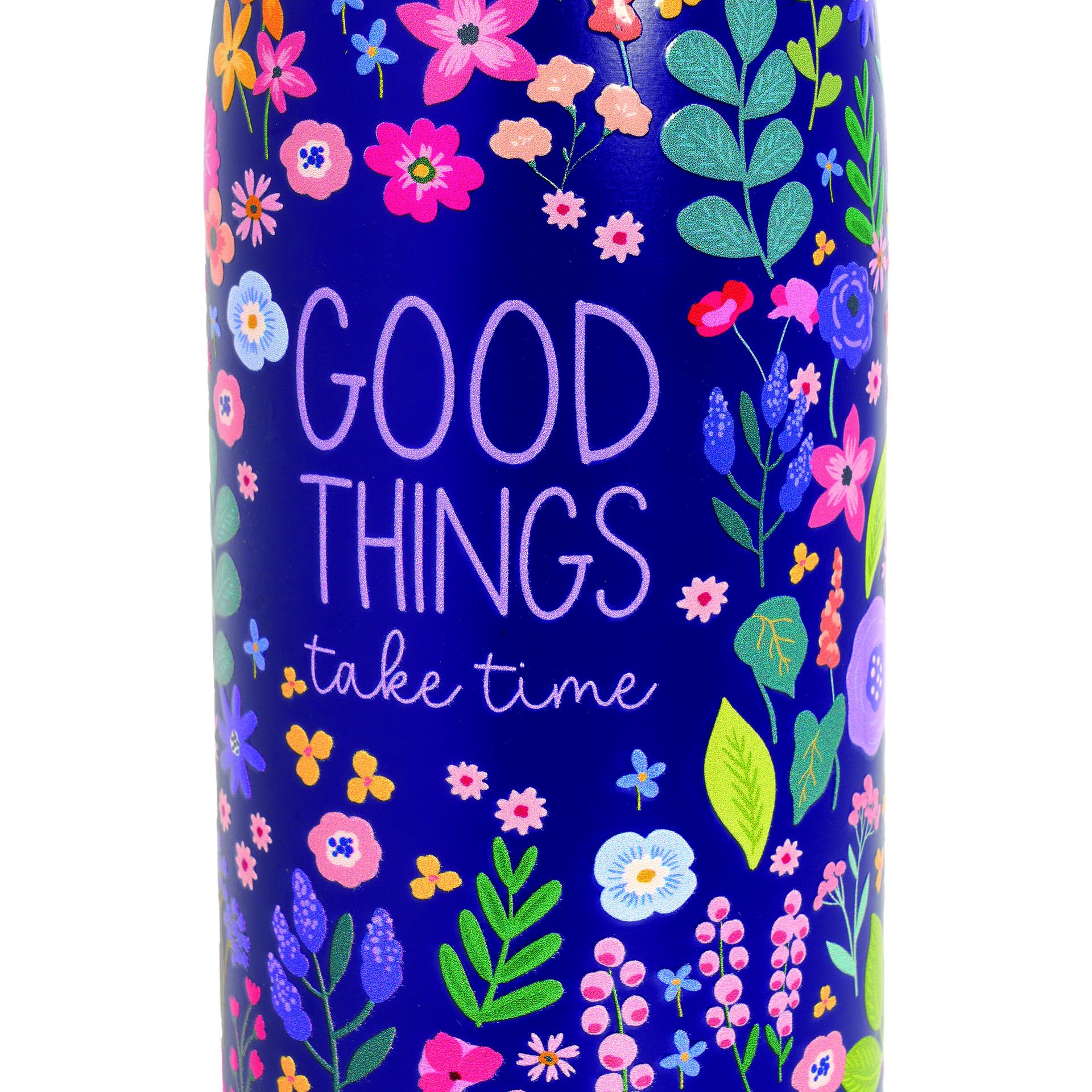 Legami - Bottiglia Termica Hot&Cold, Flowers, 800 ml, Chiusura ermetica, 12 Ore Bevande calde 24 Ore fredde, Manico in Silicone rimovibile, in Acciaio inox, senza BPA