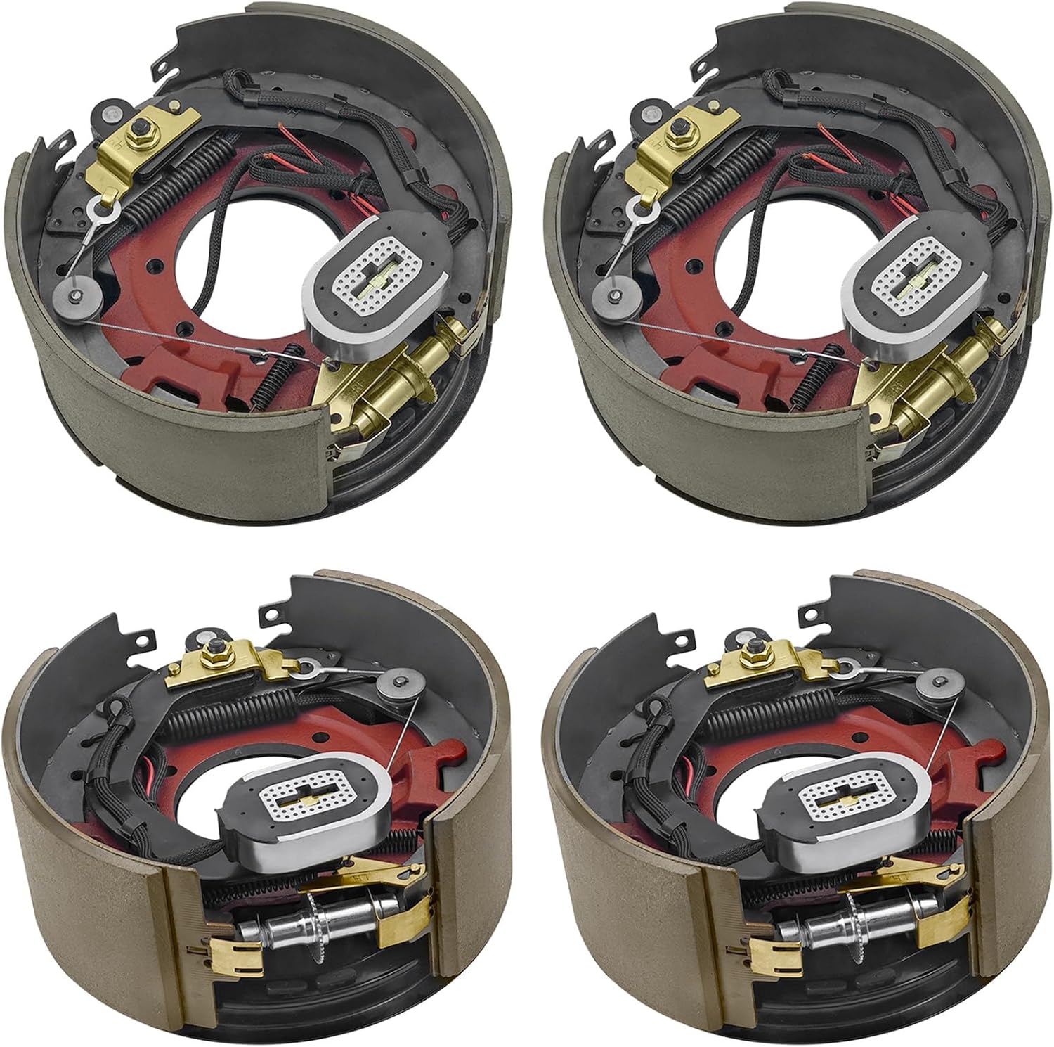 12-1/4" x 5" (12.25" X 5") Electric Trailer Brake Assembly Compatible with Dexter for 12,000 LBS (12K) Trailer Axles with 7 Bolt, 2 x Left and Right Trailer Brakes, Replace# K23-442, K23-443