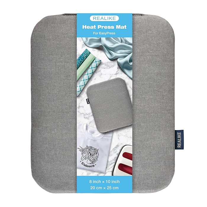 Buy REALIKE Heat Press Mat for Cricut EasyPress Machines(8x10 inch