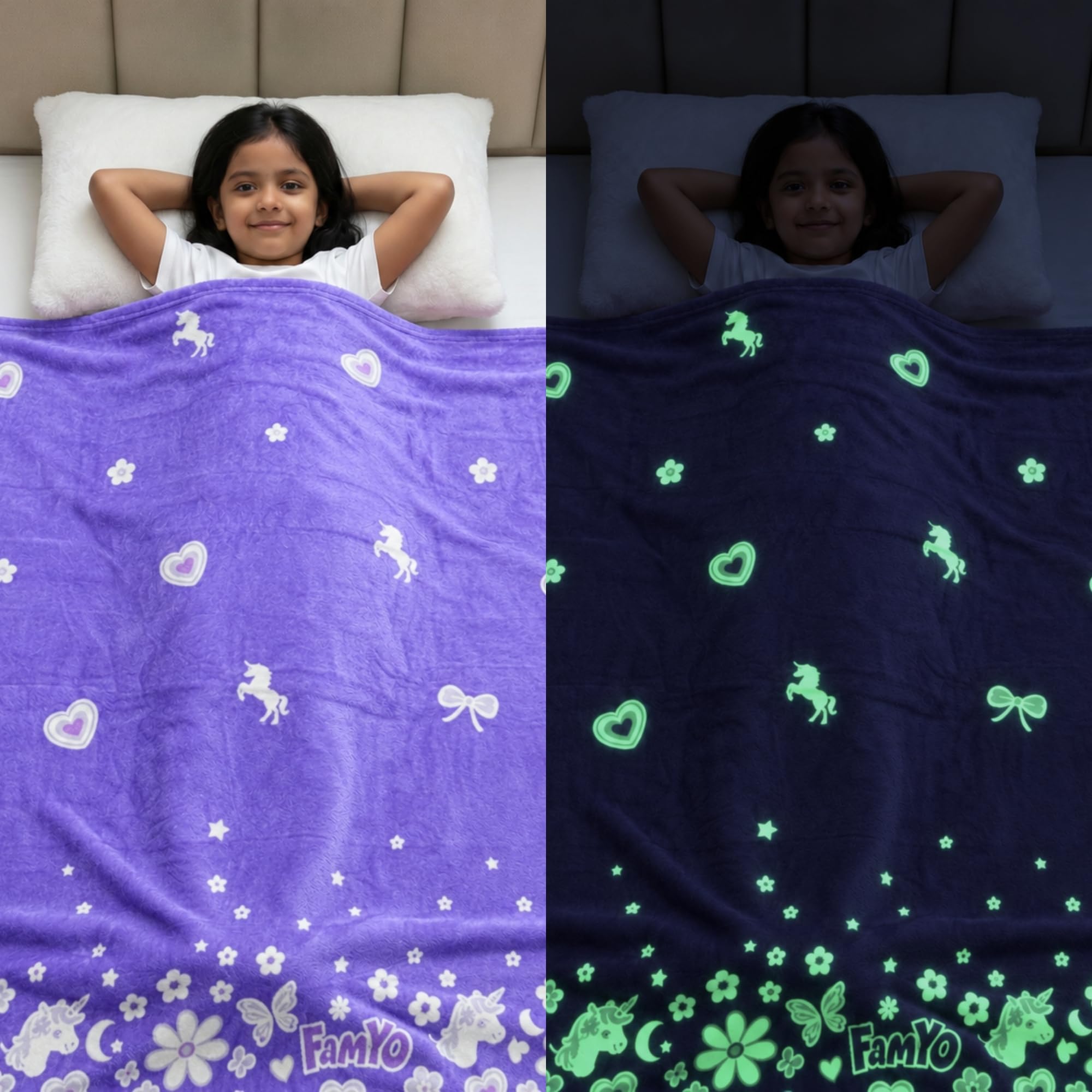 Glow in the Dark Kids Blanket - Famyo GlowMaxx -11
