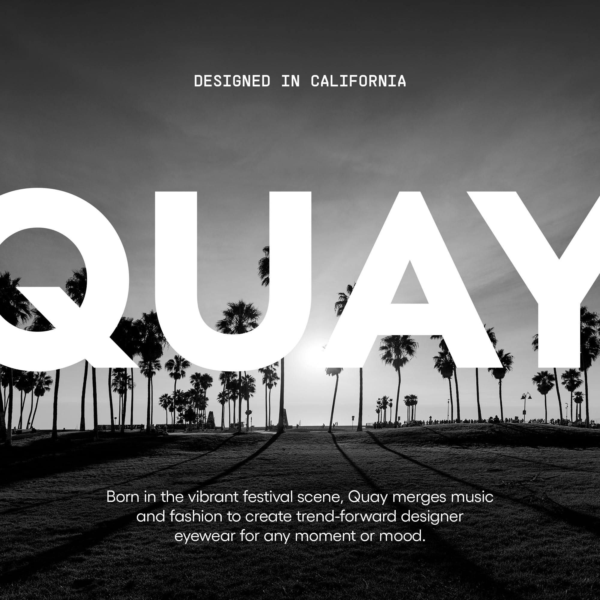 QUAY Okulary przeciwsłoneczne dla mężczyzn i kobiet, ponadwymiarowe soczewki ochronne z ochroną przed promieniowaniem UV (Nightfall Medium, Espresso/Brown Fawn)