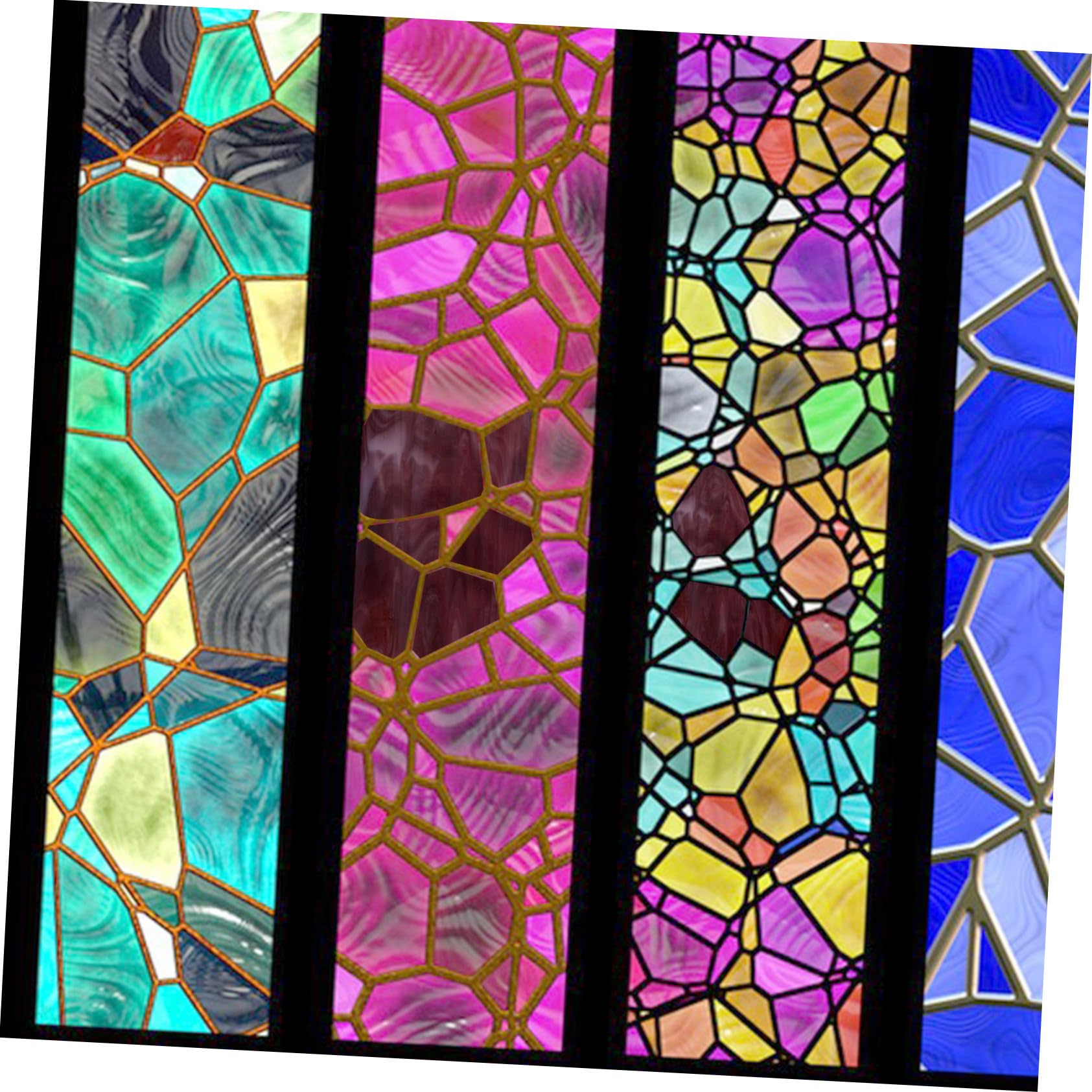 jojofuny 10 Piezas Mosaico De Vidrio Templado Azulejos Para Manualidades De Vitrales De Vidrio Para Proyectos De Bricolaje Para Manualidades De Mosaicos Interiores