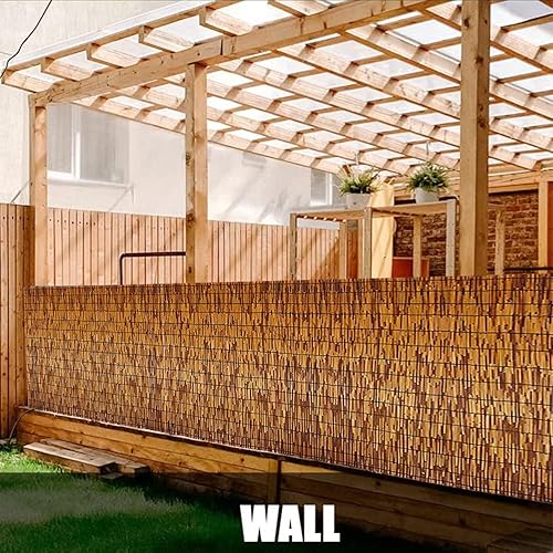 Miniatura 3 de Proyección de cañas, cercas decorativas, parasol, rollos de bambú para vallas, paneles de privacidad para patio, 2, 3, 4, 5 pies de alto x 16.4 pies