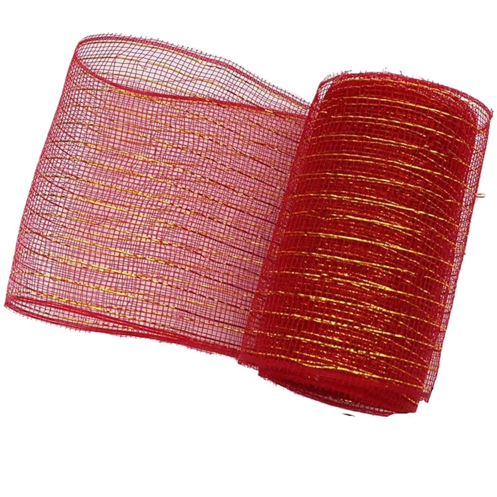 Ruban pour bricolage rouge 15cm de large avec texture noble pour ornements haut de gamme