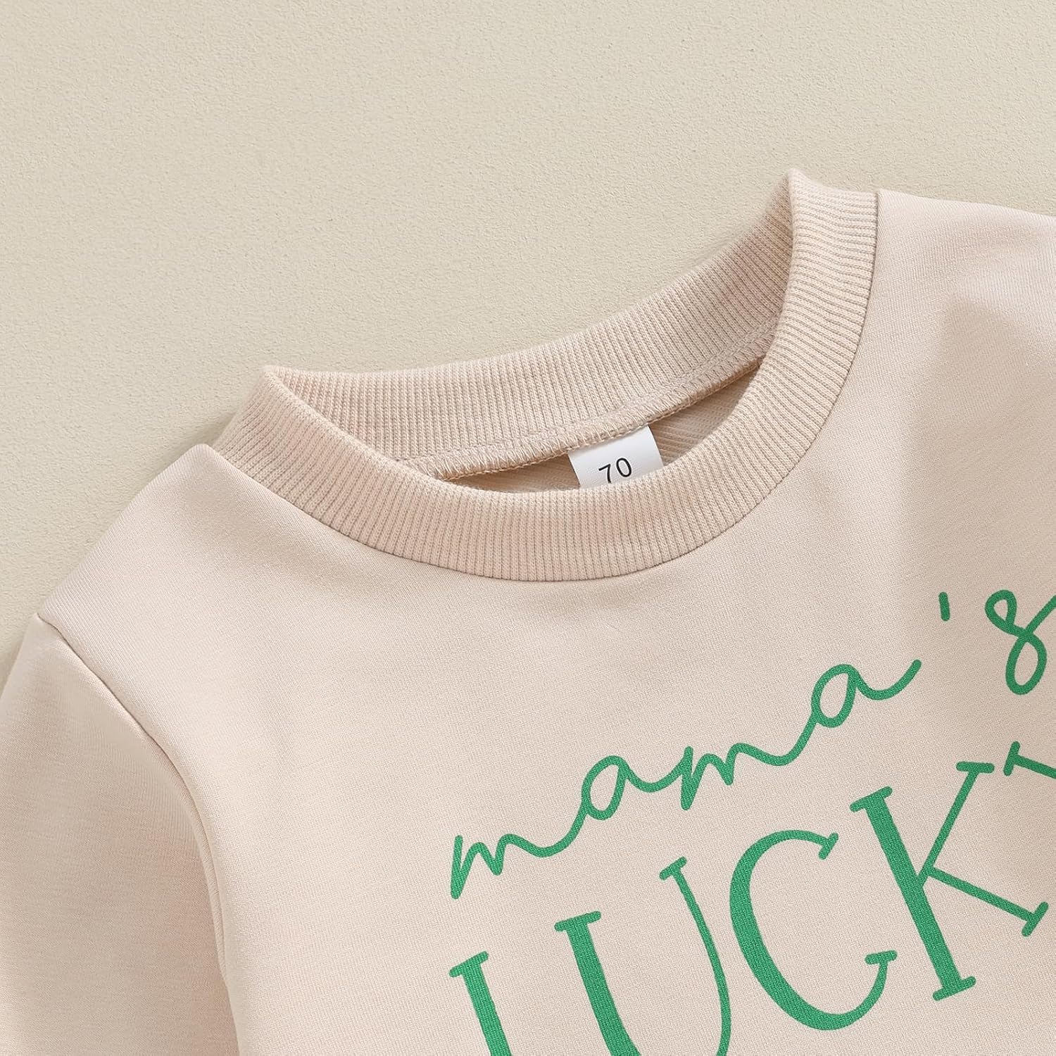 Toddler Baby Boy Girls St. Patrick's Day Clothes Long Sleeve Letter Embroidery Sweatshirt Green Outfits