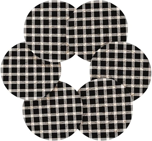 Miniatura 2 de Drink Coasters Absorbent with Holder Set of 6 Coasters for Coffee Table Absorbant Coasters Porta Vasos para Mesas Plaid Scottish