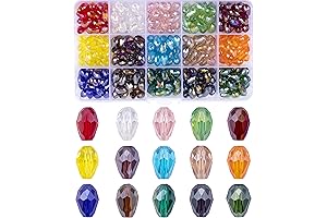Teardrop Glass Crystal Beads for Jewelry Making