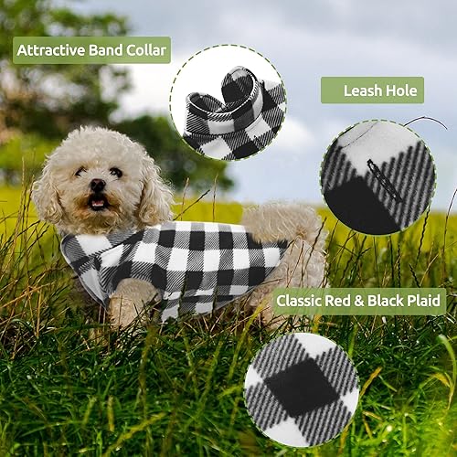 Miniatura 3 de KAMA BRIDAL Perro primavera otoño invierno abrigo perro chaleco de forro polar para perros pequeños y medianos suéter delgado para perros negros y