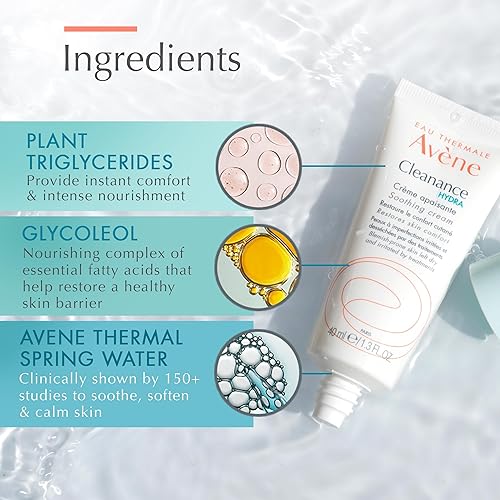 Miniatura 4 de Eau Thermale Avene Cleanance HYDRA - Crema calmante hidratante cuidado adjuntivo para el secado de tratamientos de acné 13 onzas