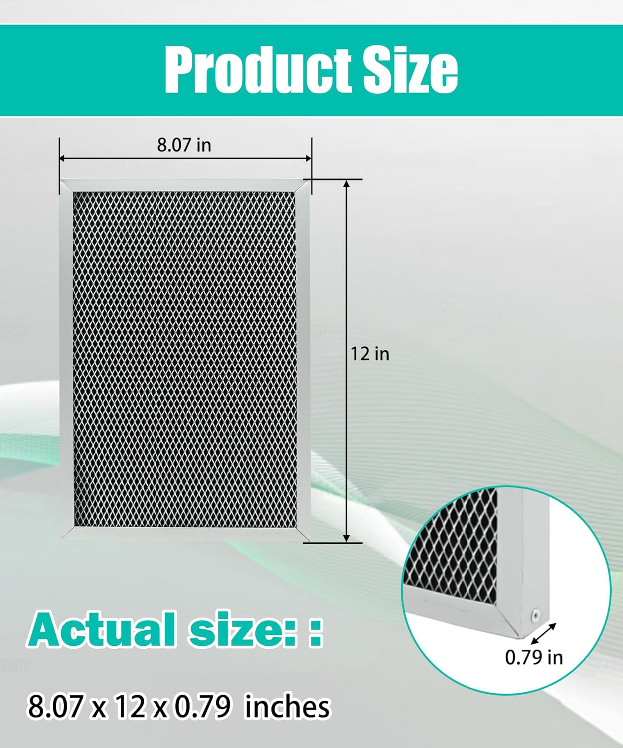 2 Packs Dehumidifier Replacement Filter MERV 8 Washable Compatible with AprilAire Whole-House Dehumidifiers 1820 1820Z E070 E070KZ E070KZM E070N E070T E070Z,Replace 5695