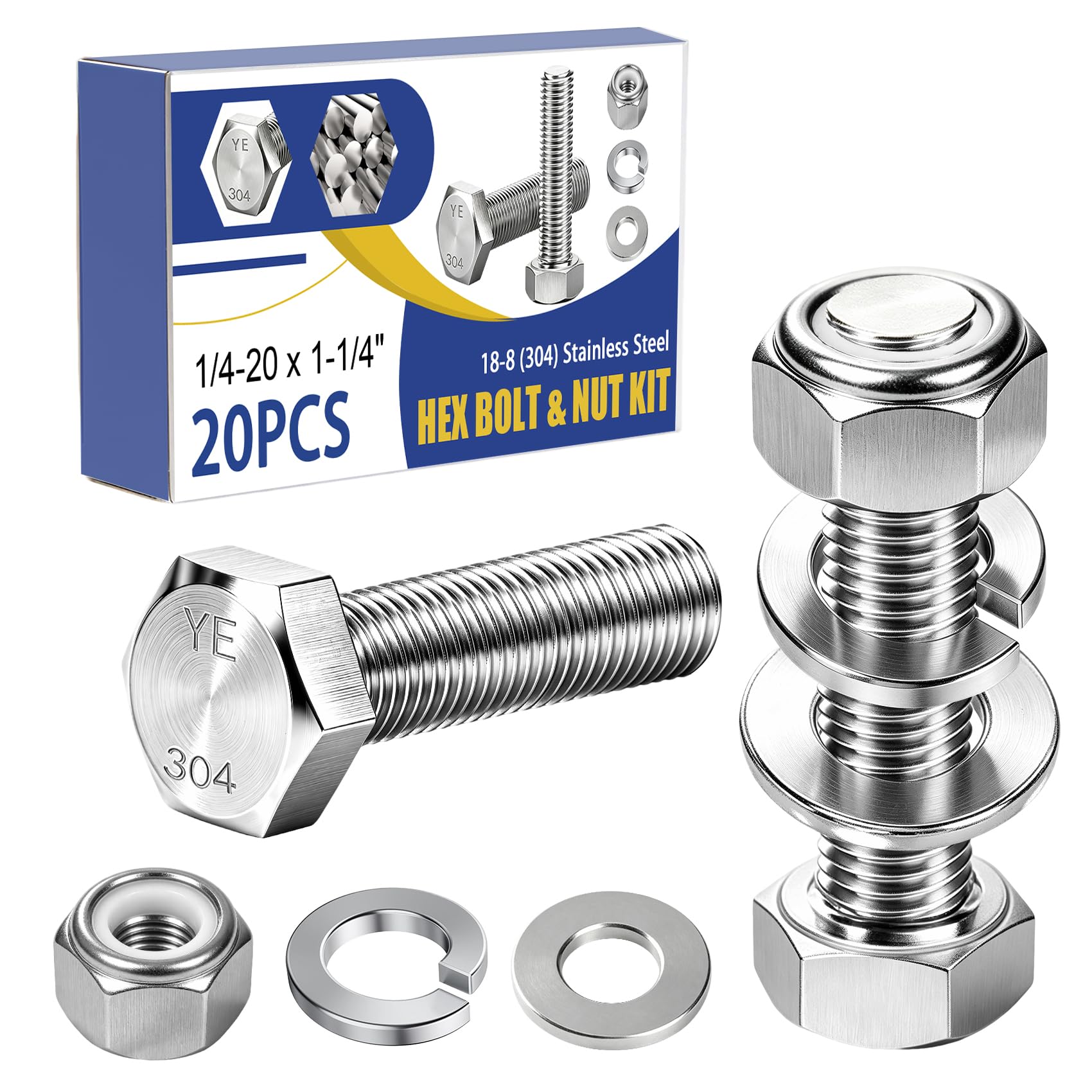 Metric Bolt & Nut Kit - 400 Piece Assortment -11