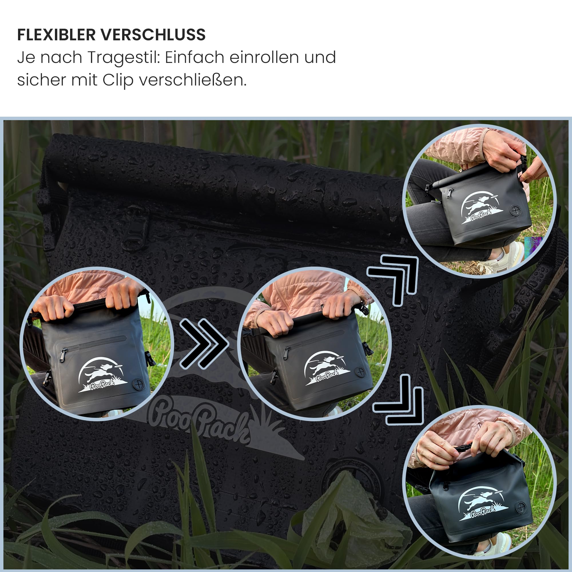 Taleas Sac à friandises pour chien - Sac à friandises imperméable avec compartiment anti-odeurs - Sac d'entraînement pour chien à accrocher ou comme sac banane - Sac à nourriture et sac à friandises