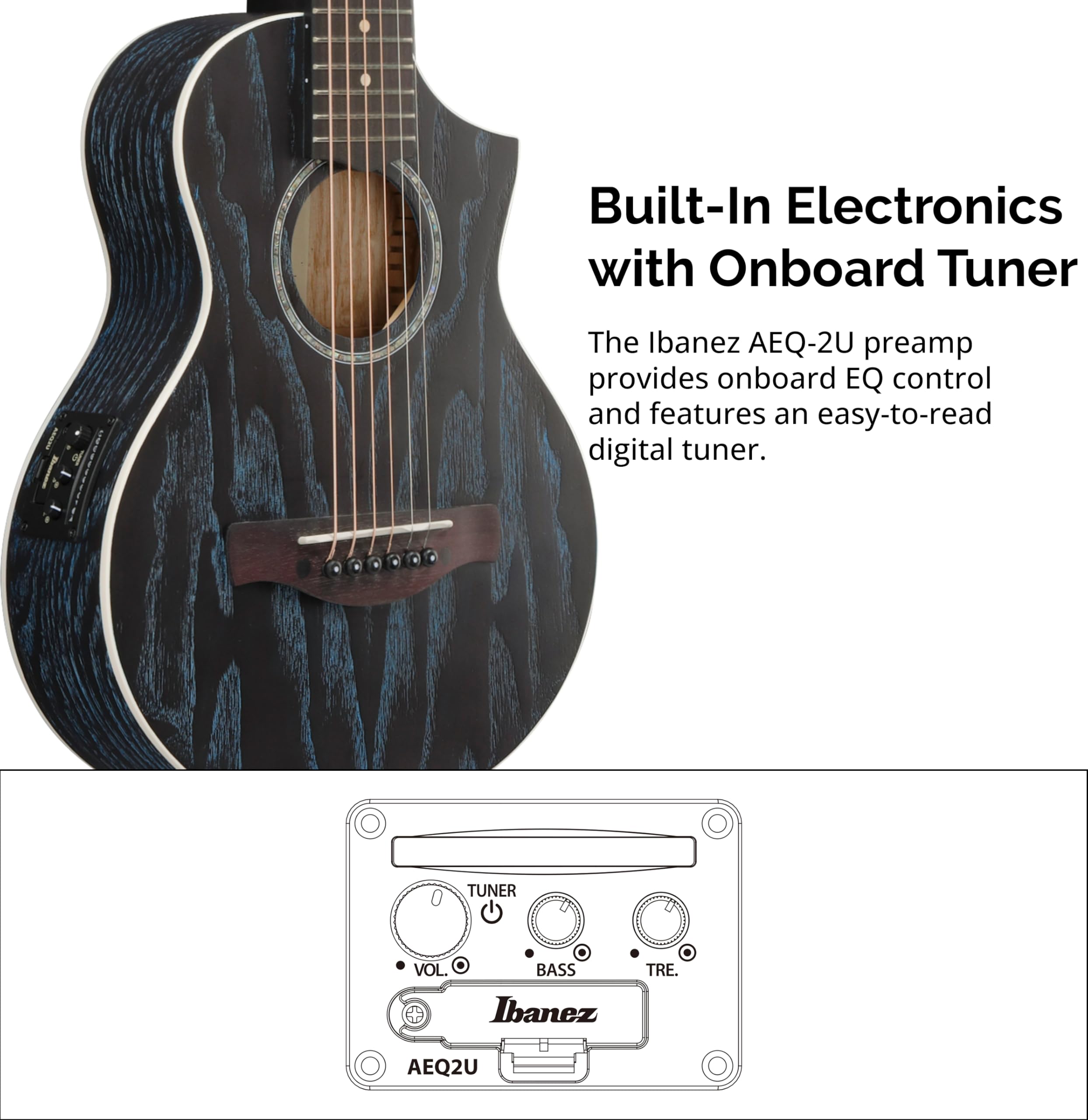 Ibanez EWP16EWB-GAO Galaxy Aqua Open Pore - Strumento a corde