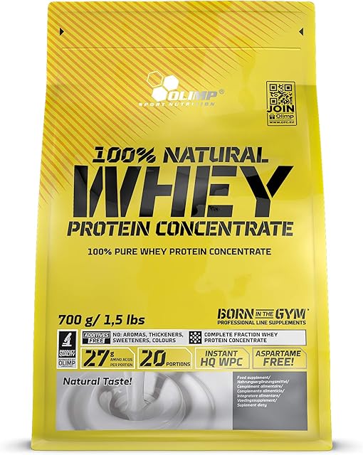 Olimp Natural Whey Protein Suplementy Proteinowe, 700 g