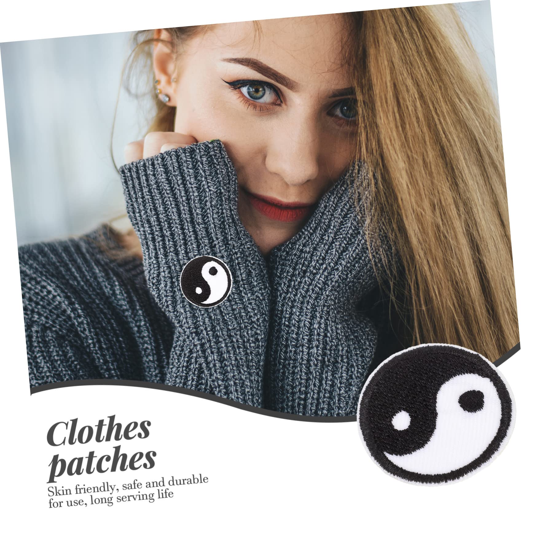 HOMSFOU 5 Set Toppe Decorative Ricamate Da Adesivi Per Abbigliamento Resistente All Usura Patches Sostituibili Stile Per Cappotti 20 Pezzi * 5