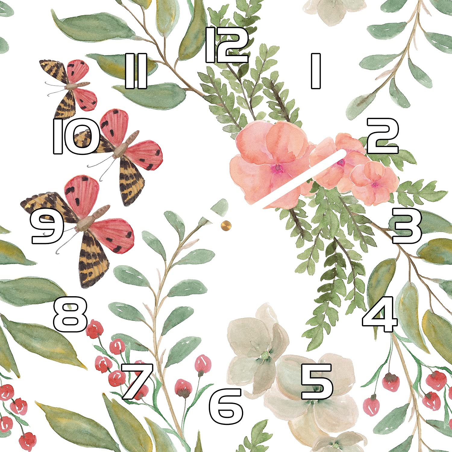 Horloge en verre trempé Coloray 30x30 cm design moderne de haute qualité pour mur